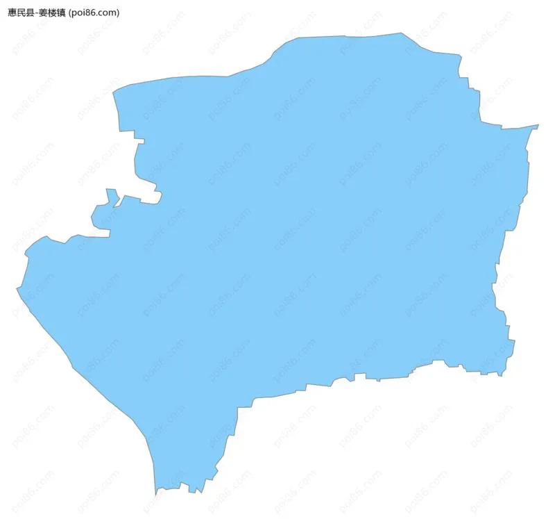 姜楼镇边界地图