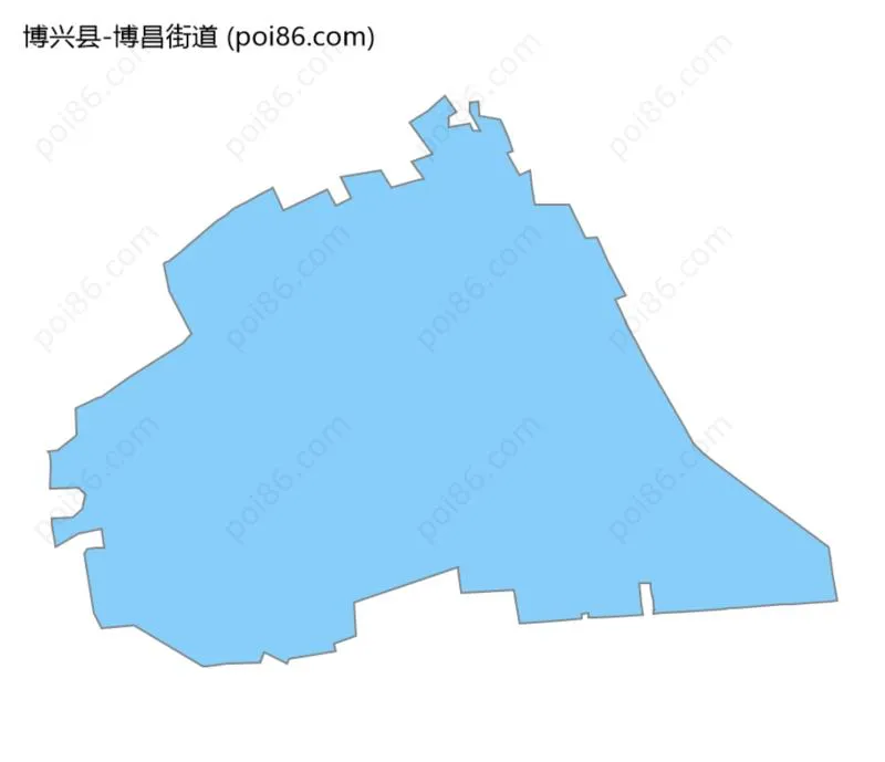 博昌街道边界地图