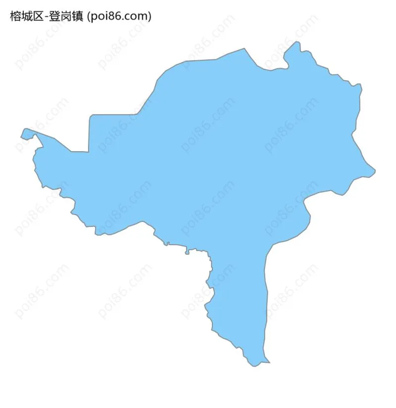 登岗镇边界地图