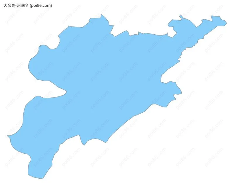 河洞乡边界地图