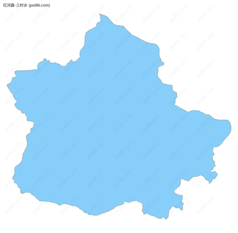 三村乡边界地图