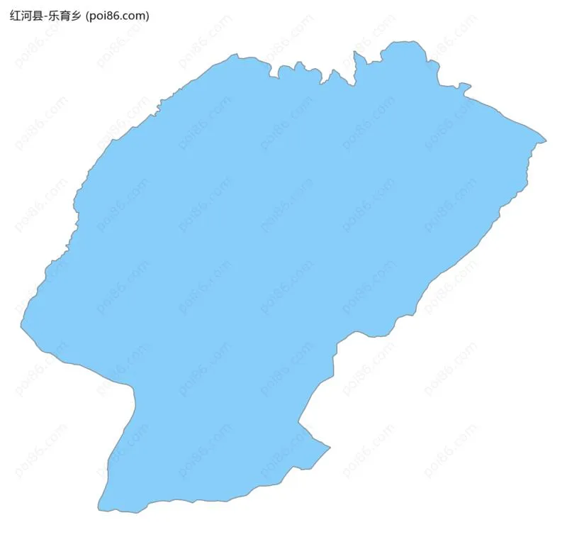 乐育乡边界地图