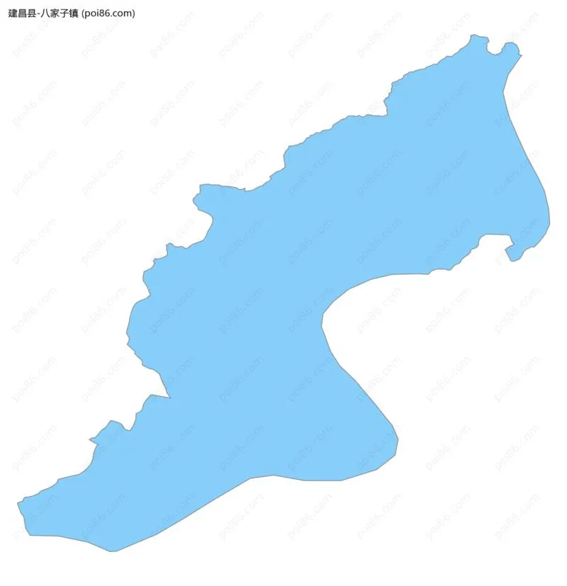 八家子镇边界地图