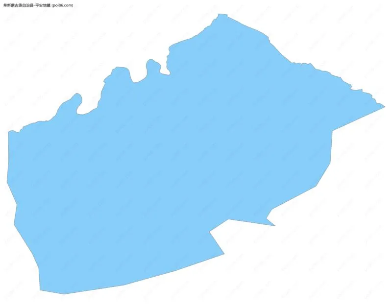 平安地镇边界地图