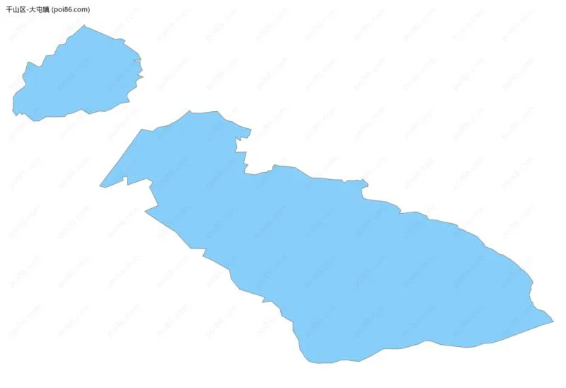 大屯镇边界地图