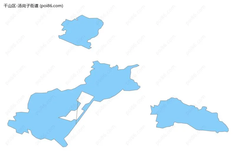 汤岗子街道边界地图