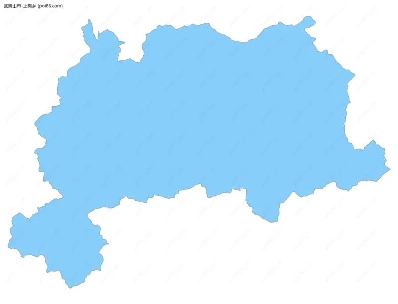 上梅乡边界地图