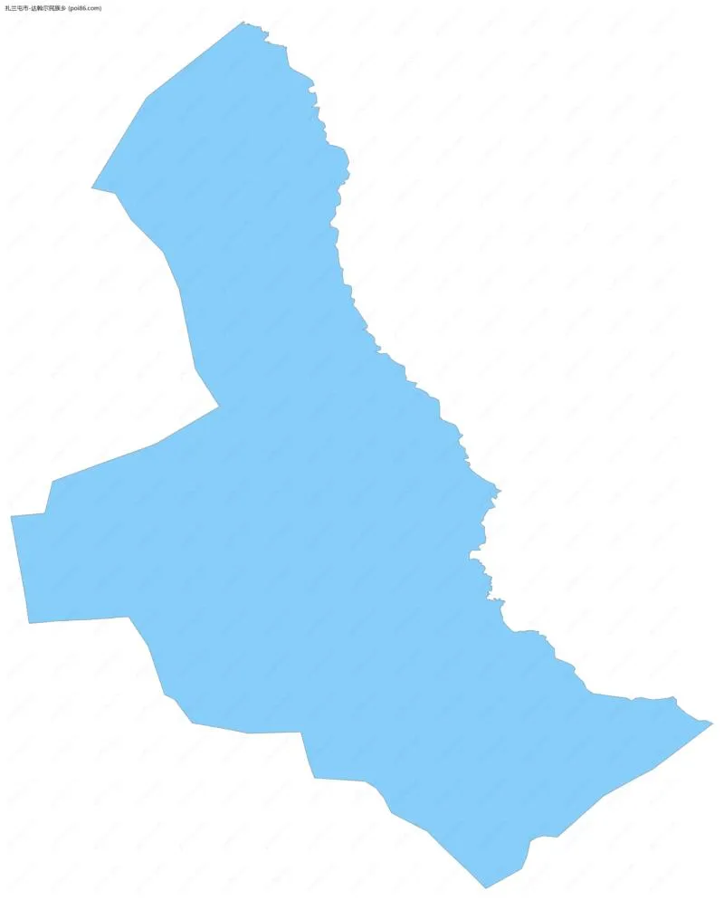 达斡尔民族乡边界地图