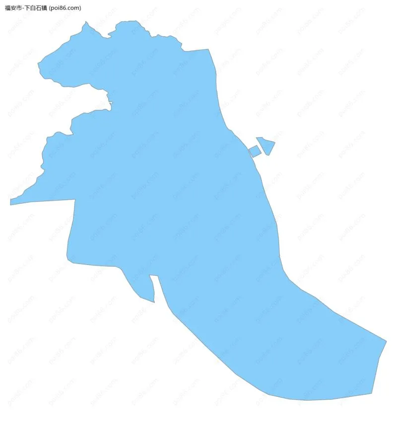 下白石镇边界地图