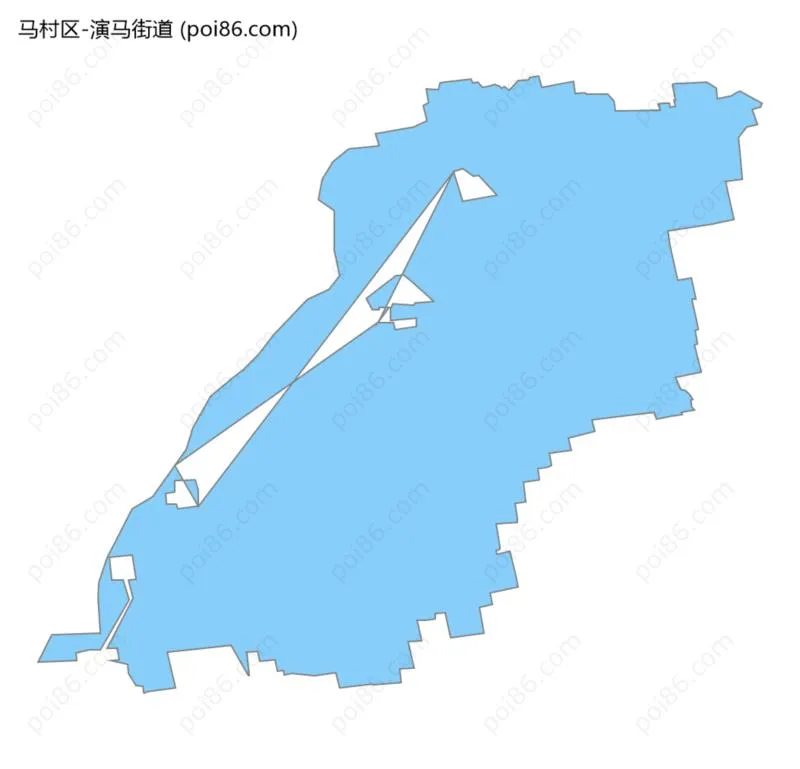 演马街道边界地图