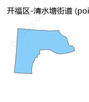 清水塘街道边界地图