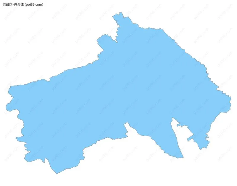 肖金镇边界地图