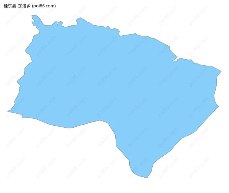 东洛乡边界地图