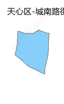 城南路街道边界地图
