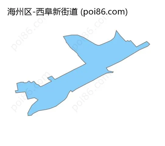 西阜新街道边界地图