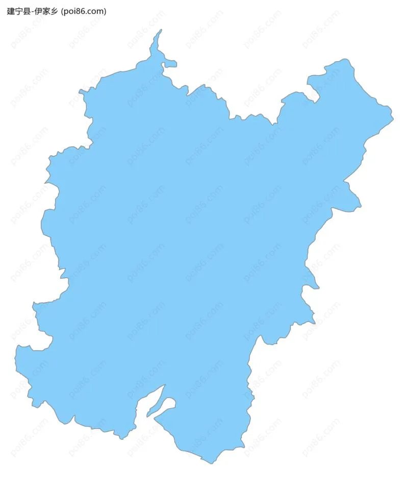 伊家乡边界地图