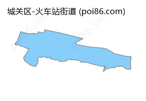 火车站街道边界地图