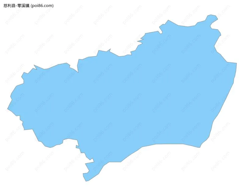 零溪镇边界地图