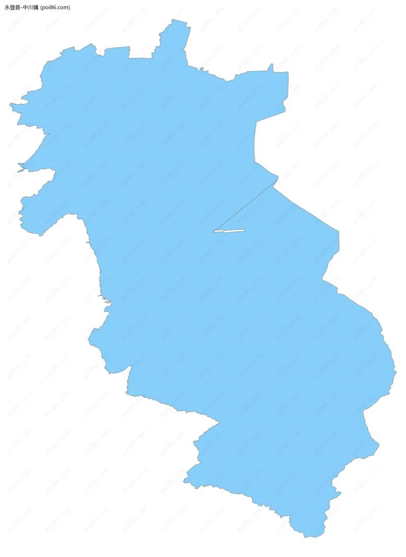 中川镇边界地图