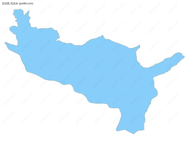 红古乡边界地图