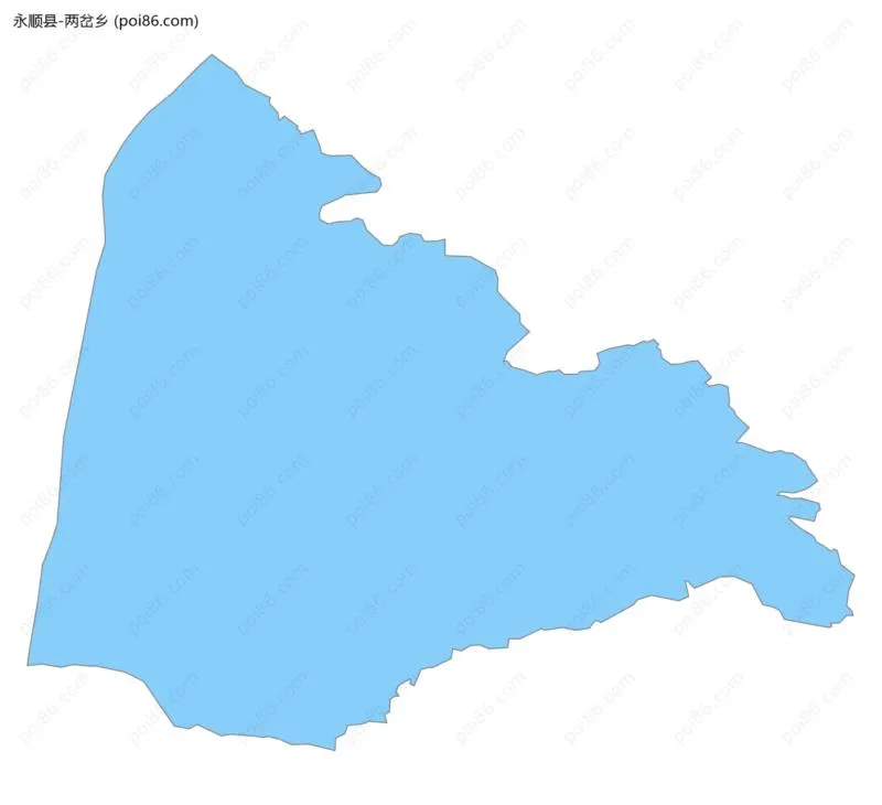 两岔乡边界地图