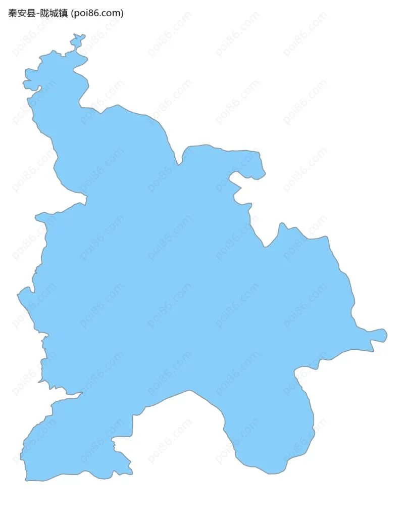 陇城镇边界地图