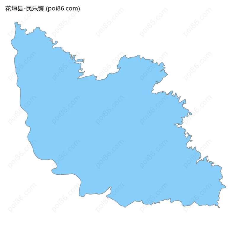 民乐镇边界地图