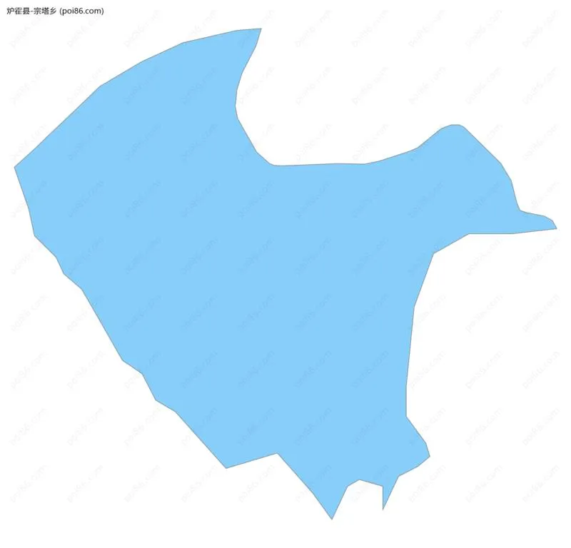 宗塔乡边界地图