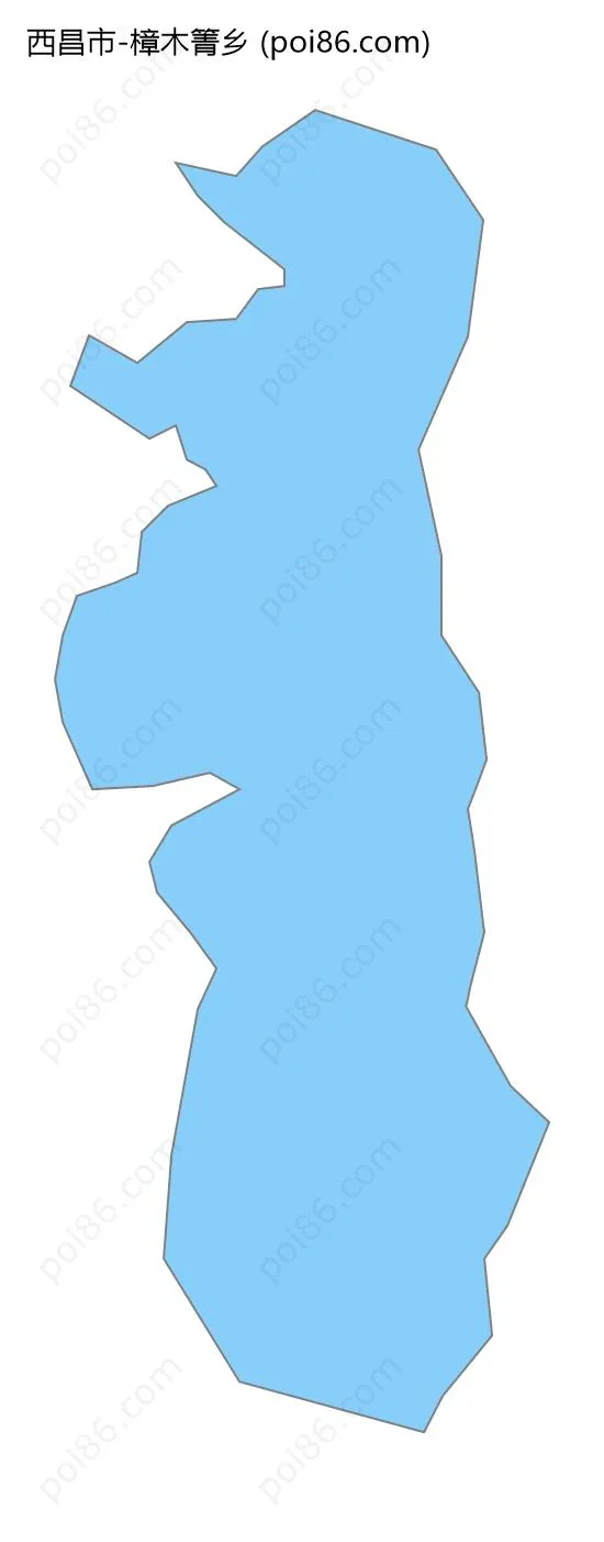 樟木箐乡边界地图