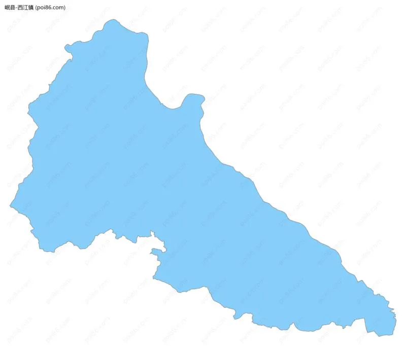西江镇边界地图