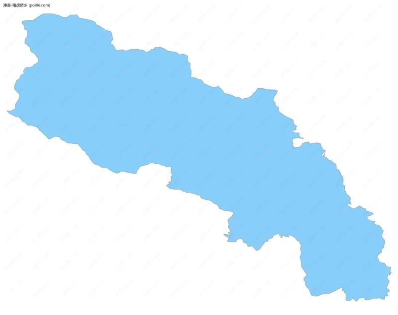 殪虎桥乡边界地图