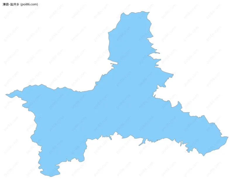 盐井乡边界地图