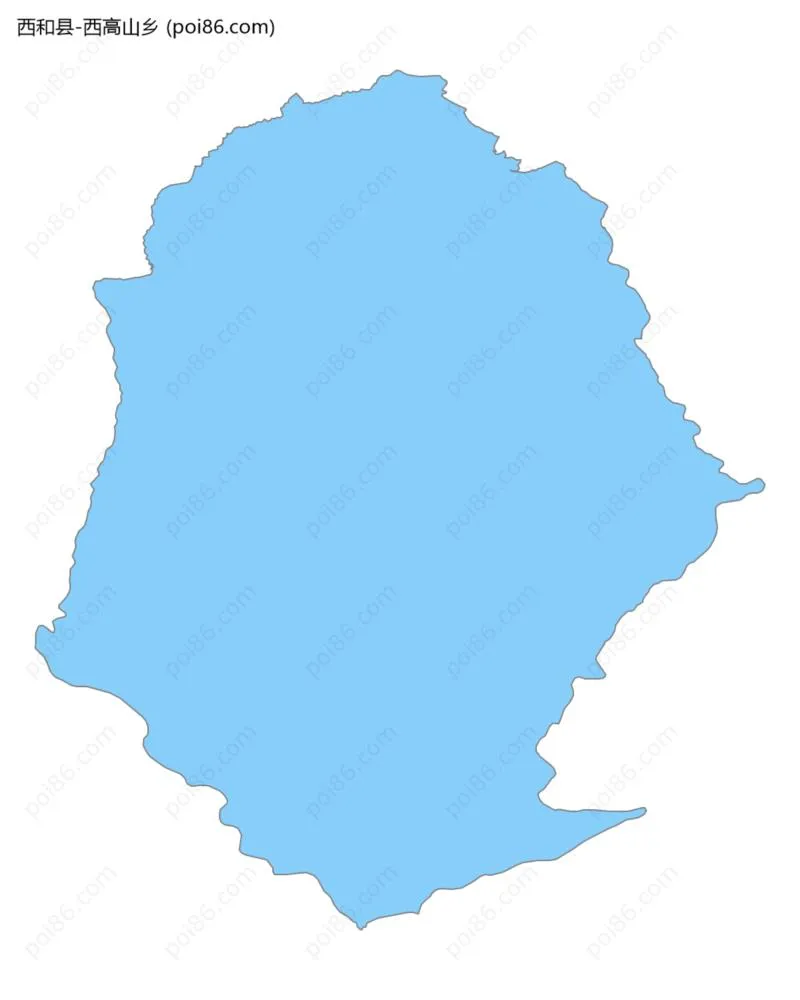 西高山乡边界地图