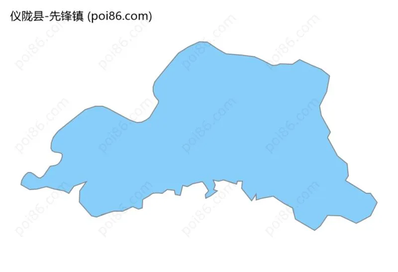 先锋镇边界地图