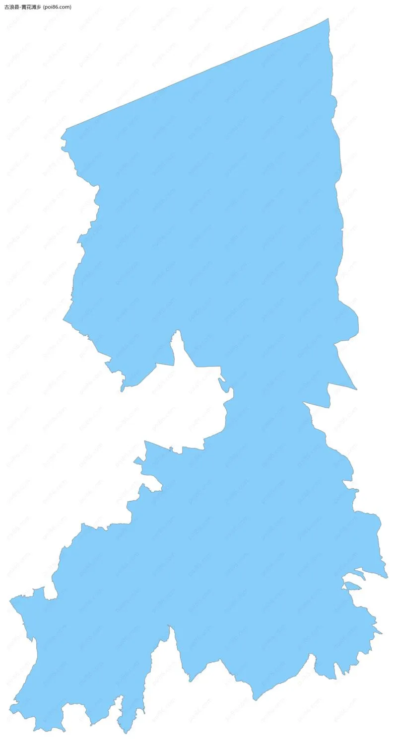 黄花滩乡边界地图