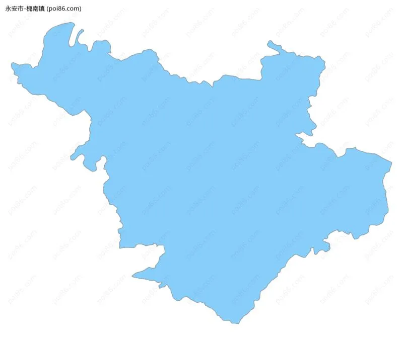 槐南镇边界地图