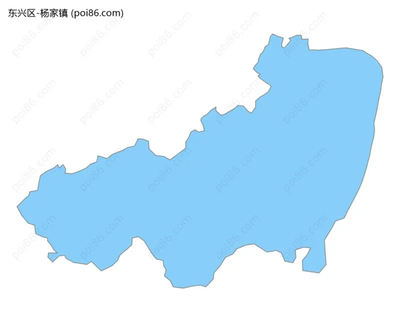 杨家镇边界地图