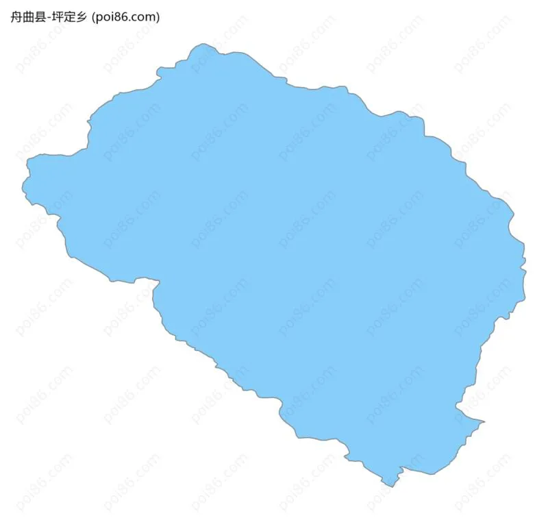 坪定乡边界地图