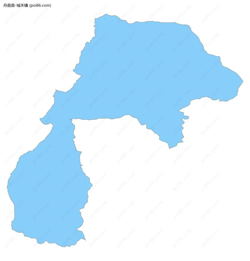 城关镇边界地图