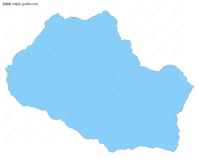 大峪乡边界地图