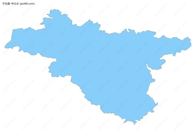 中沙乡边界地图