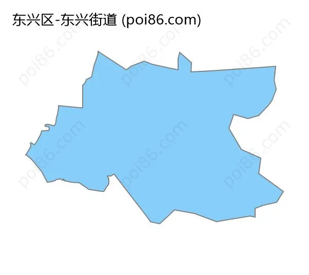 东兴街道边界地图