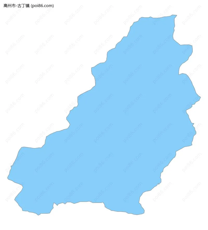 古丁镇边界地图