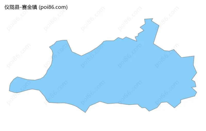 赛金镇边界地图