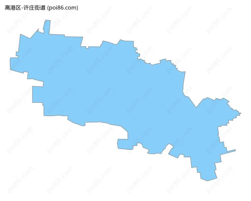 许庄街道边界地图