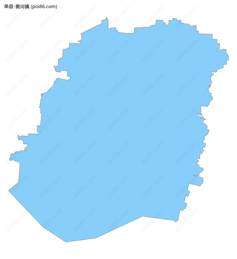 黄岗镇边界地图