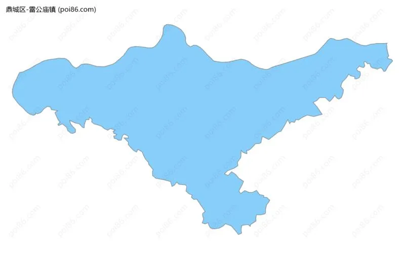 雷公庙镇边界地图