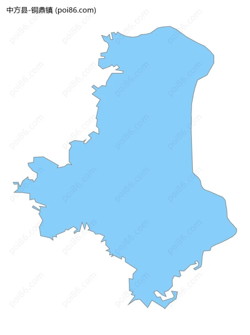 铜鼎镇边界地图