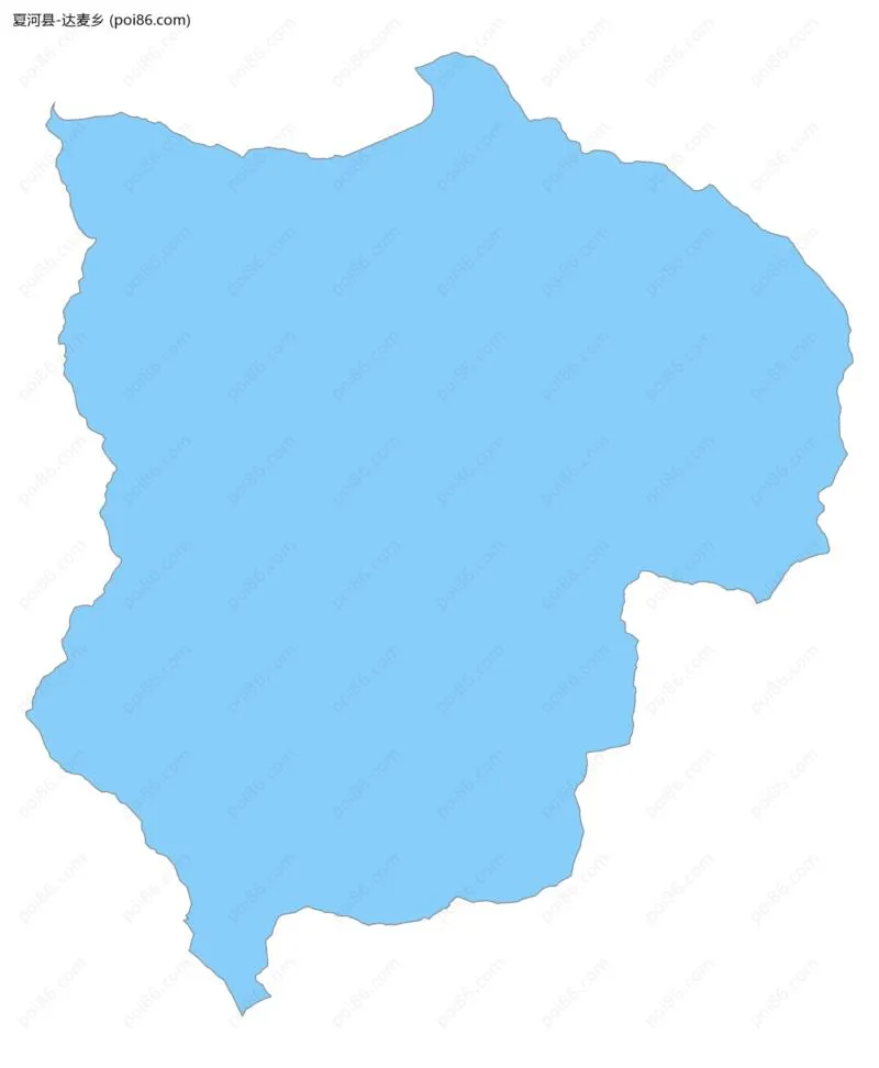 达麦乡边界地图