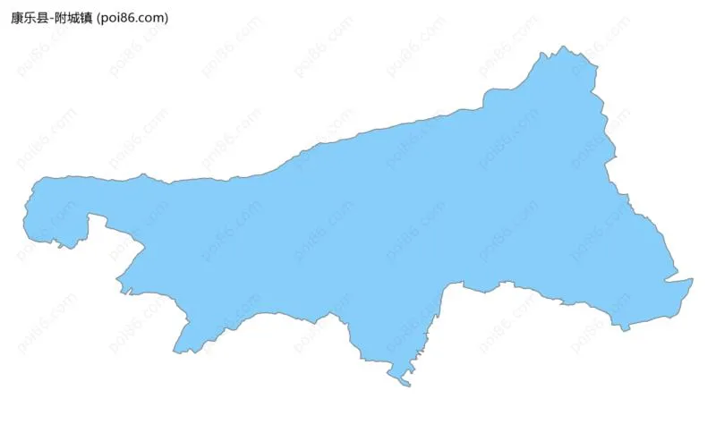 附城镇边界地图